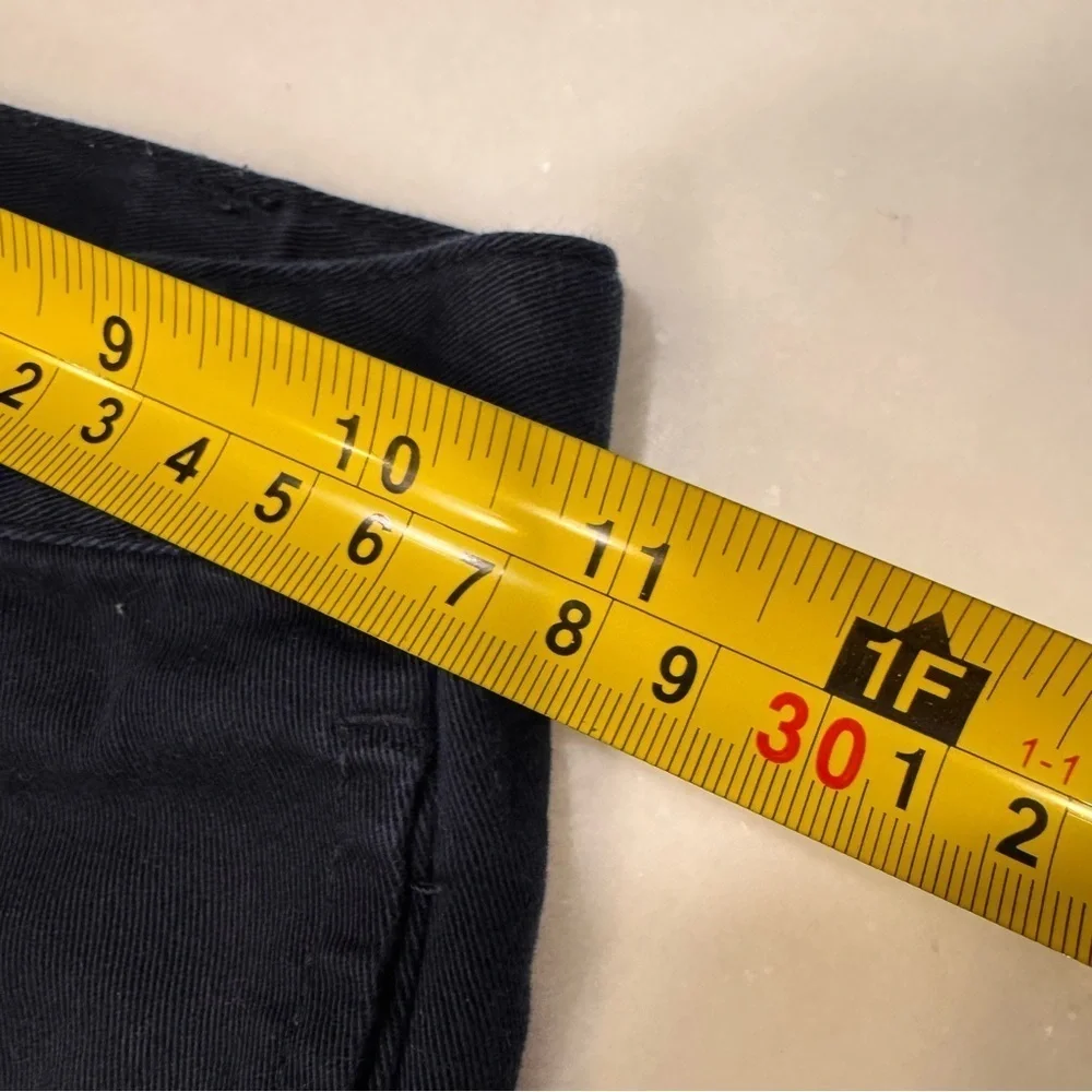 Ralph Lauren Boys 2 Pcs Set Navy Chinos & Blue Button Down Plaid Shirt Size 5